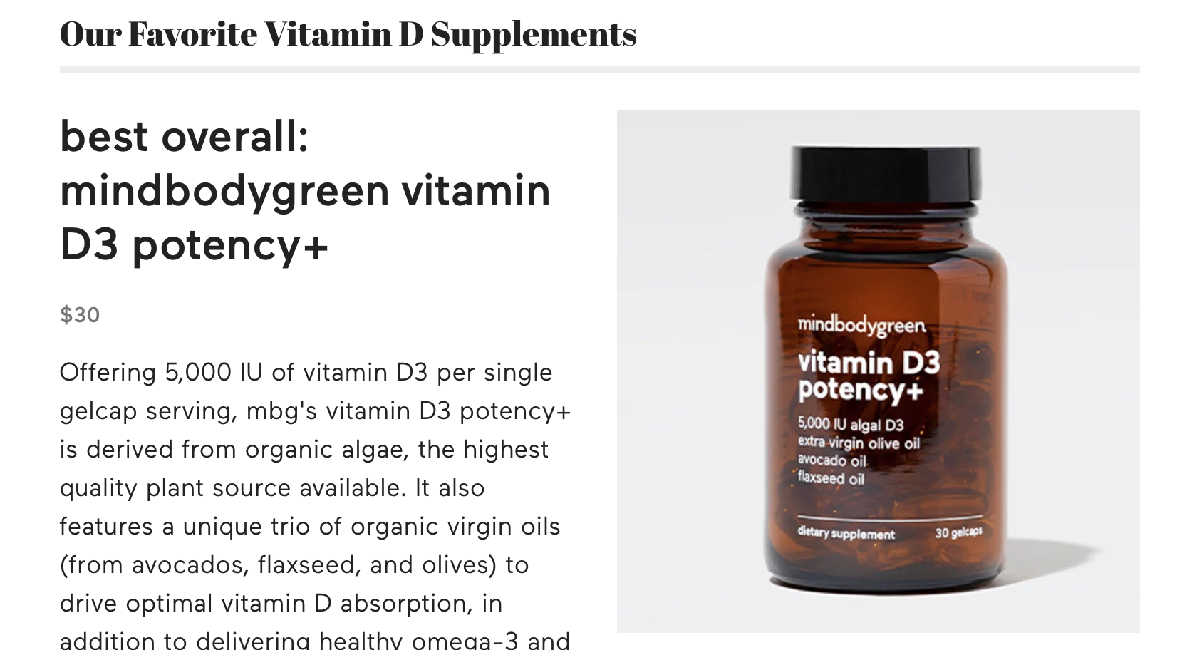 Best Vitamin D Supplements